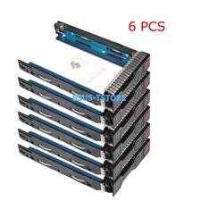 Lot of 6 - HP 651314-001 3.5" Tray Caddy for Gen 10 Gen 9 Gen 8 servers SAS SATA