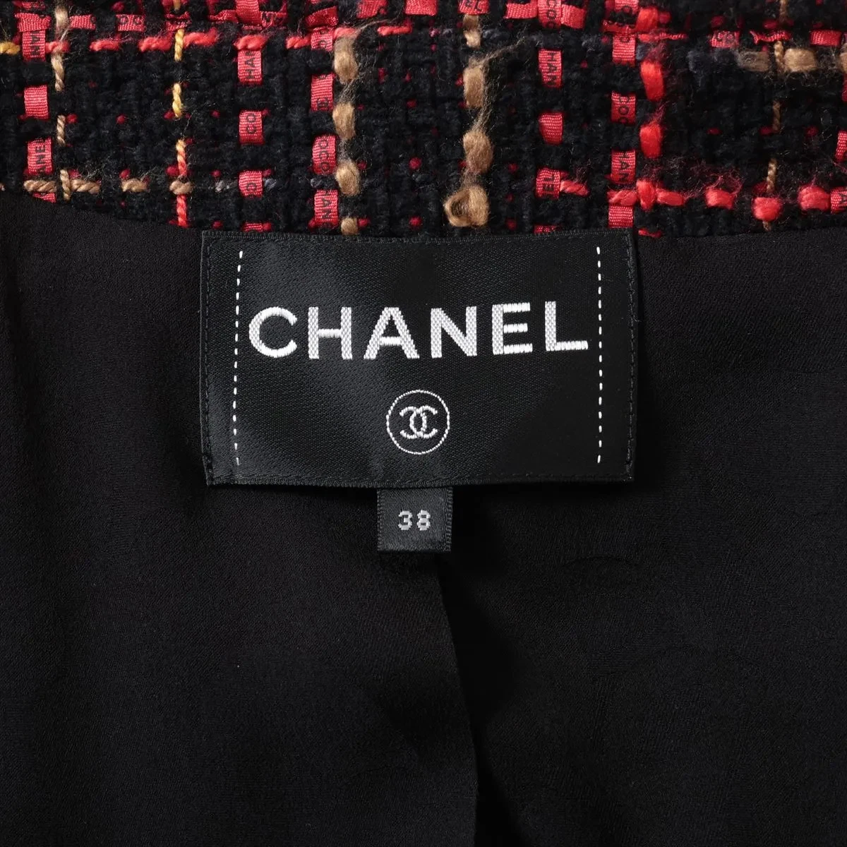 Giacca Chanel Coco Bottone 22 anni Cotone 38 Donna Rosso P73176V64615