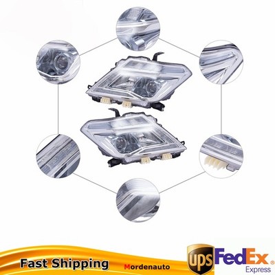 For 2017-2020 Nissan Armada Headlight Front Halogen Headlamps Left+Right Set OEM
