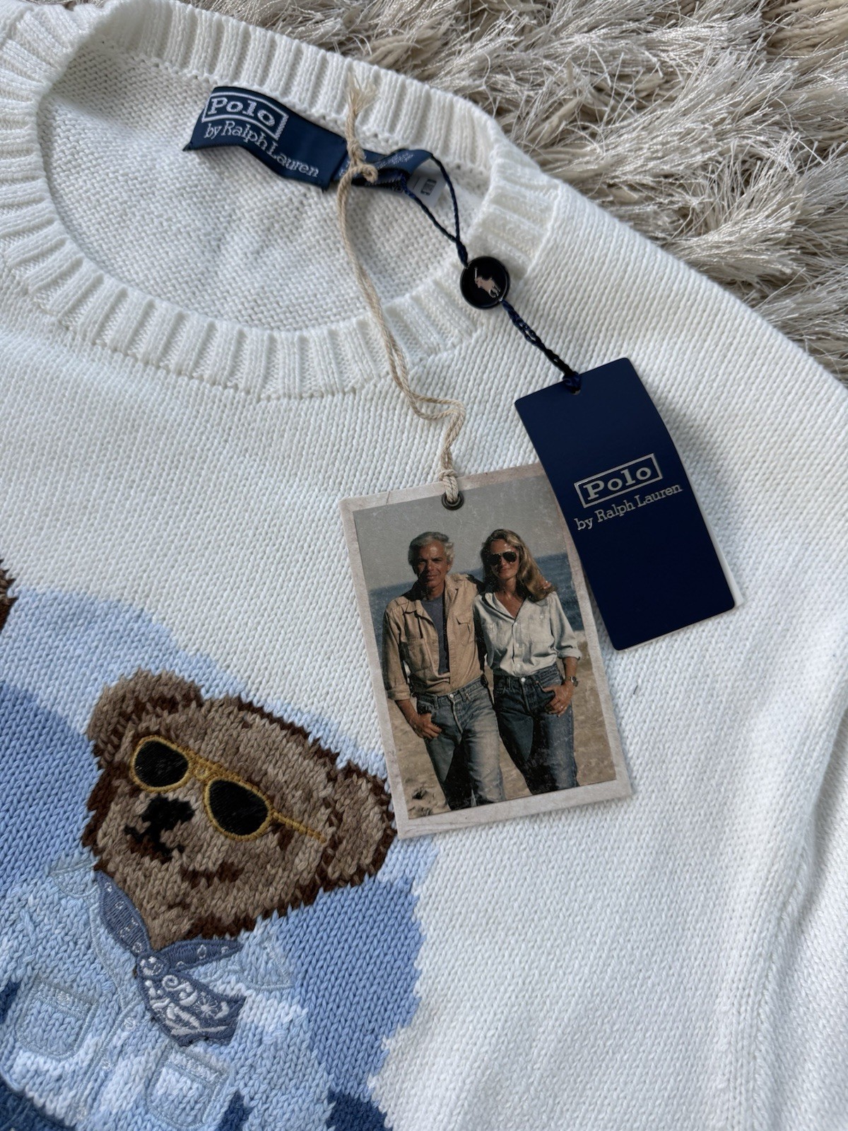 Ralph Lauren Polo Beach Bear Jumper - White - XXL - Brand New With Tags image 7