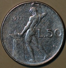 Italy 50 Lire 1977 KM# 95.1