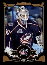 2015-16 O-Pee-Chee Rainbow Black Curtis McElhinney 014/100 Columbus Blue Jackets