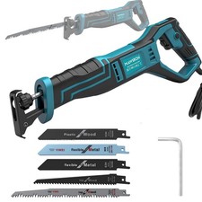 Professional Säbelsäge mit 5 Sägeblättern 900W Elektrische säge für Holz &Metall