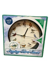 Singing Bird Clock 8'' Mark Feldstein  IN  Box Vintage 1997