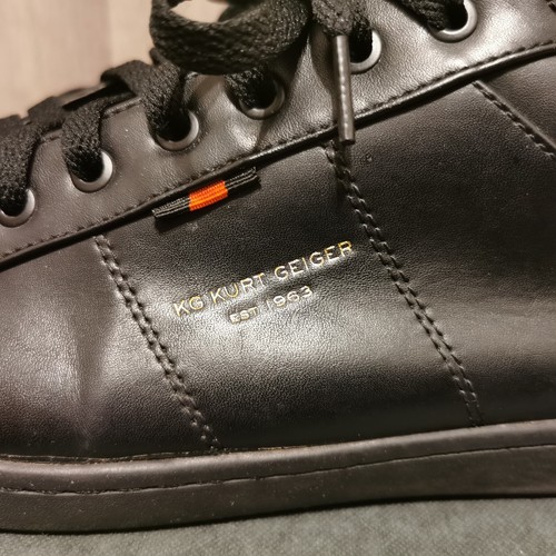 Men’s Kurt Geiger black Sneakers With Snake Skin Texture Size uk 9 eu 43 - Picture 8 of 21