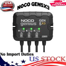 NO.CO GEN5X3 15A 3-Bank 12V Waterproof Onboard Marine Boat Battery Charger