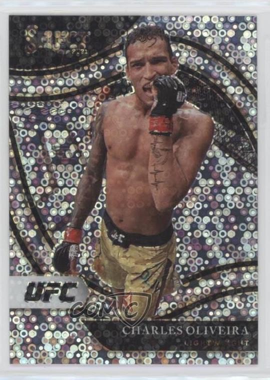 2021 Panini Select UFC Octagonside Disco Prizm Charles Oliveira #240 0c6
