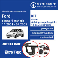 Für FORD Fiesta Fliessheck V Typ JH/JD 01-05 AHK starr +13pol sp. E-Satz NEU TOP