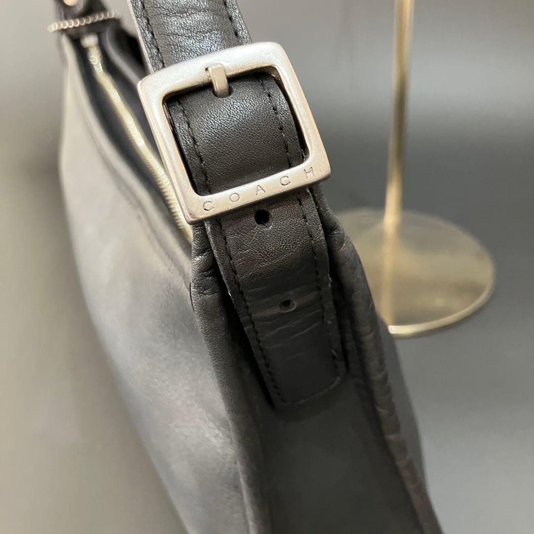 Coach 9071 Vintage Black Leather Shoulder Bag Made in… - Gem