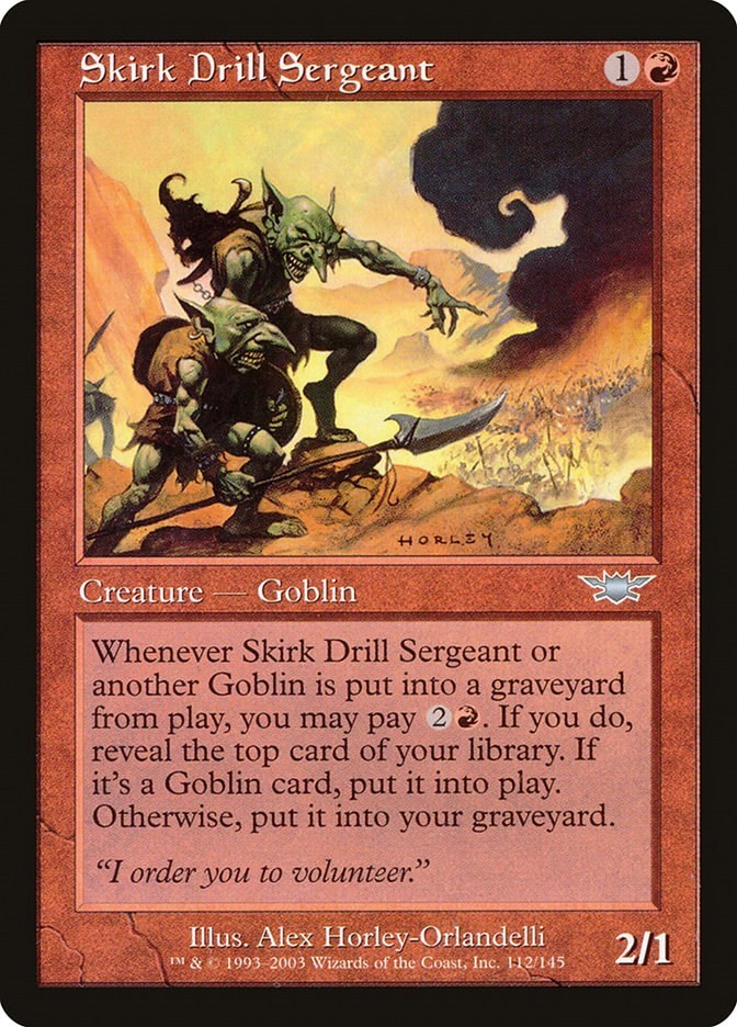 Skirk Drill Sergeant #112 (LP) Legions MTG