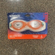 Speedo Adult Boomerang Swim Goggles- Coral - Ages 14