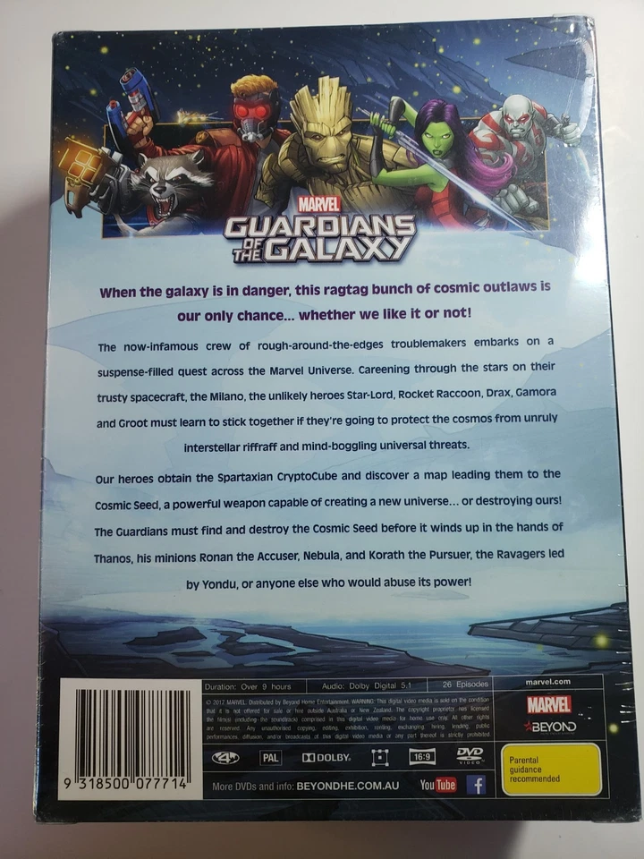 REGIÓN 4 Guardianes de la Galaxia Temporada 1 2015 DVD Sellado Serie Animada MARVEL Foto 2 de 3