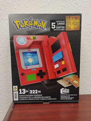 Mega Pokemon Kanto Region Pokedex Light Up Collector Building Set 322 Pieces NEW