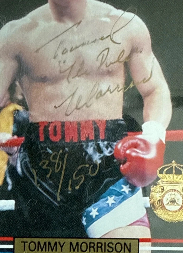 1991 Ringlords Tommy Morrison Rocky Signed The Duke Auto Psa Coa Mint Rc /150 - Image 2 of 4