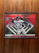 2025 Topps Transcendent Francisco Lindor Red Refractor Image Variation Mets /5