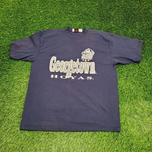 Vintage 90s Georgetown University Shirt L/XL 23x29 Faded Hoyas USA