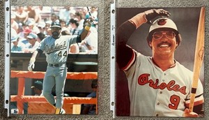 Reggie Jackson 8x10 Photos Lot of 2 (Orioles and A's)