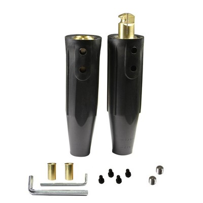 2 PCS LC-40 Quick Twist-Lock Welding Lead Connector 350A Fits 1/02/0 AWG