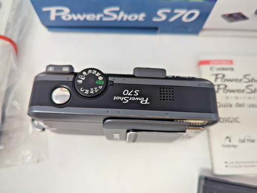 Canon PowerShot S70 7.1MP Digitale Kompaktkamera getestet und funktionsfähig mit Extras - Bild 3 von 8