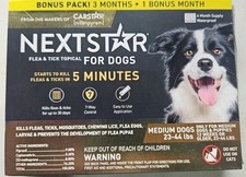 Capstar NEXTSTAR Topical for Medium Dogs 23-44 lbs 3 month...