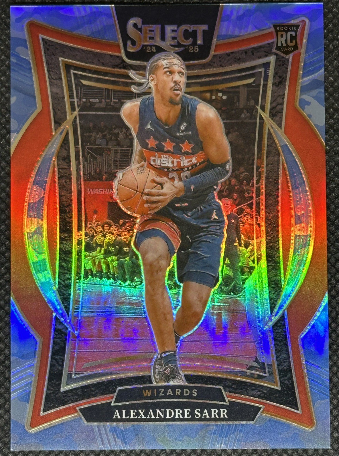 2024 Panini Select Concourse Blue Camo Prizm 87/99 Alexandre Sarr Rookie RC