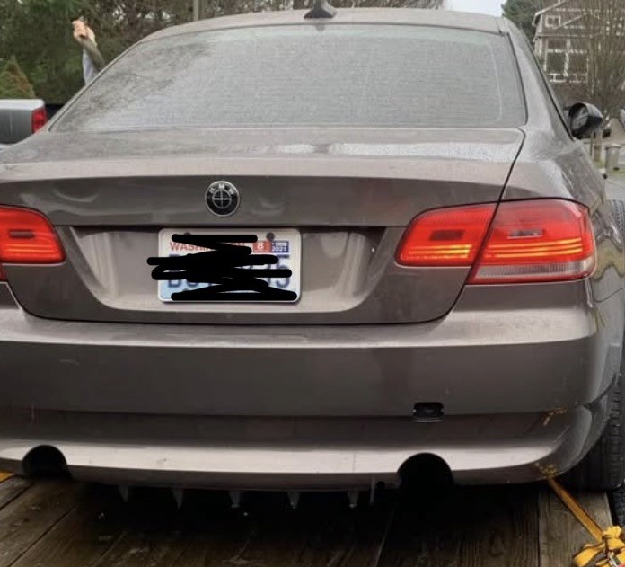 2009-2013 BMW E92 3-Series Coupe Rear Trunk Deck Lid Brown OEM