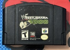 WWF Wrestlemania 2000 (Nintendo 64 N64, 1999) Authentic Game Cart Tested working