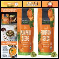Organic Pumpkin Seeds 2 lb - Shelled, Unroasted, Unsalted, Non-GMO, Vegan, High 40.00 per gallon