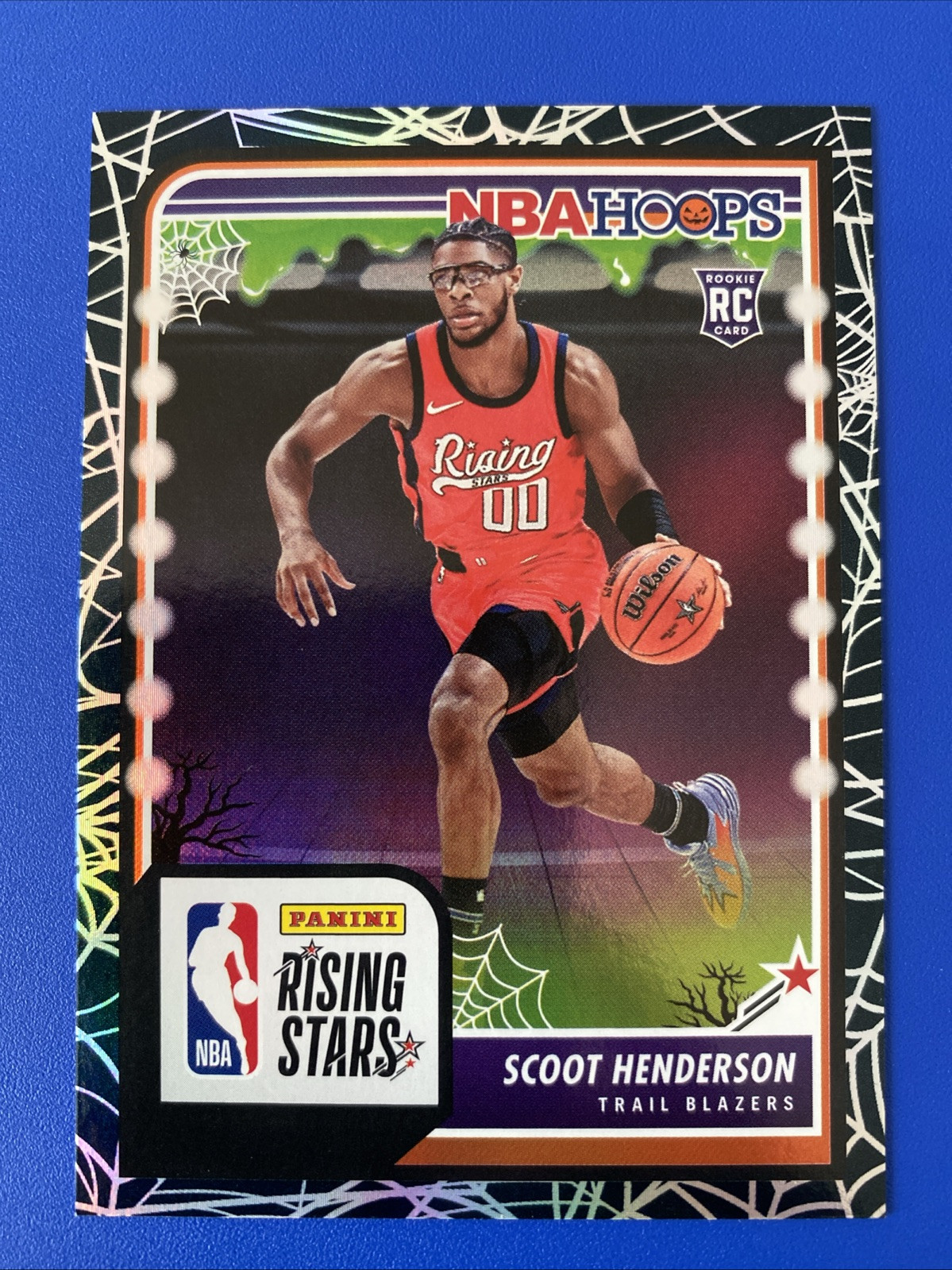 2023-24 Panini Haunted Hoops - Rising Stars Scoot Henderson #280 Holo Webs (RC)