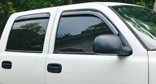 AVS 3M In-Channel Mount Smoke Rain Guards For 99-06 Chevy Silverado CrewCab NBS