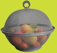Obstschale Metall Fliegenschutz Vintage Dekorativ Obstkorb GemüSe Brot 27X24Cm