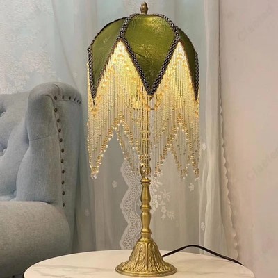 Creative Retro LED Fabric Table Lamp Living Room Bedroom Study Atmosphere Decora