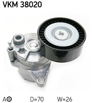 Skf Spannrolle, Keilrippenriemen Links Oben, Rechts Unten, Unten U.A. FüR Jeep-image