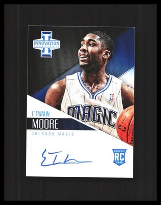 2012-13 E'Twaun Moore Rookie Auto Panini Innovation #14 Orlando Magic