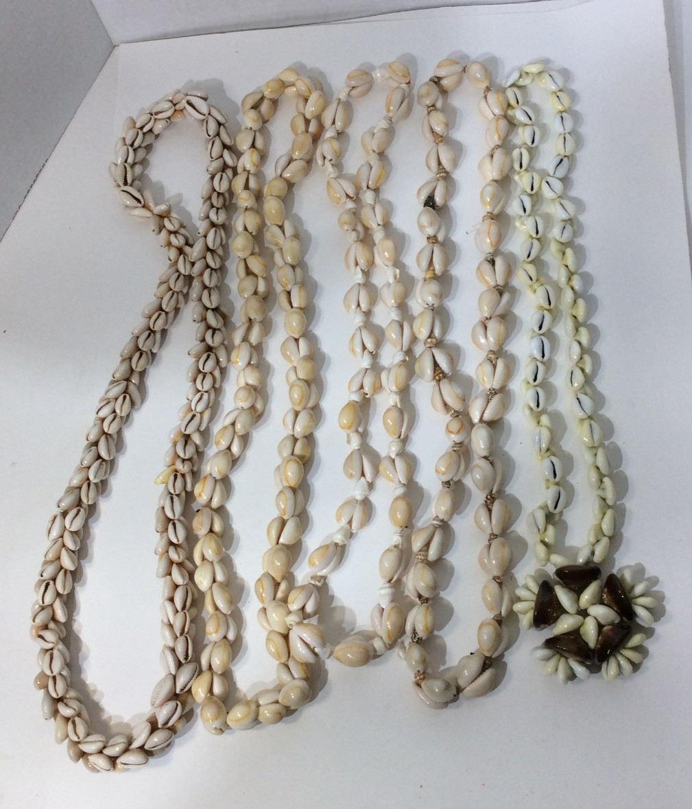 Five Large Seashell Necklaces - image 1