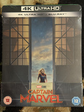 Captain Marvel 4K Blu-ray Steelbook, Rare, SEALED Zavvi UK 🇬🇧 🇬🇧 🆕