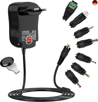 Universal Netzteil 3-12V, Cshare 12W AC zu DC 3V 4.5V 5V 6V 7.5V 9V 12V 1A 1,2A