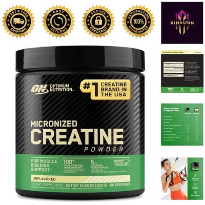 Micronized Creatine Monohydrate - Gluten-Free, 10.6 oz for Optimal Performance