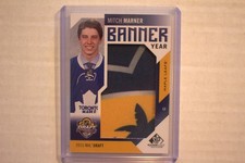 2016-17 GAME USED HOCKEY BANNER YEAR MITCH MARNER # BD15-MA