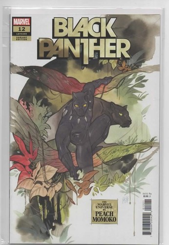 Black Panther #12b (Marvel 2023) Peach Momoko variant cover UNREAD NM/MINT
