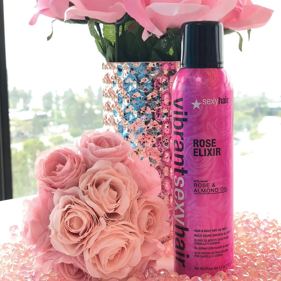 Vibrant Sexy Hair Rose Elixir Hair & Body Dry Oil Mist 5.1 - Image 3 of 3