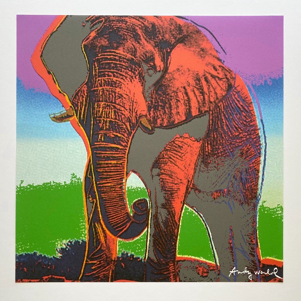 ANDY WARHOL RARE 1986 LMTD EDTN LARGE FINE ART LITHOGRAPH PRINT