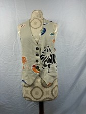 Dorothy Schoelen Platinums Petites Quirky Animals Vest Sz M