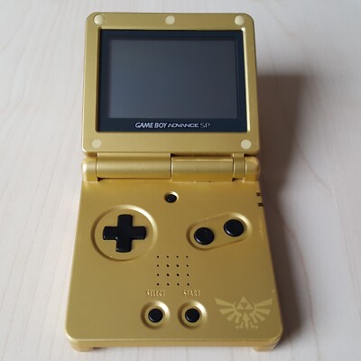 Nintendo Gameboy Advance SP Konsole GOLD Zelda Edition Handheld (ohne Kabel)
