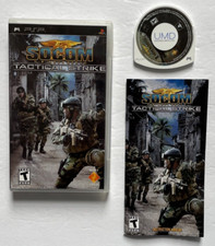 PSP Game Socom: Tactical Strike PLAYSTATION PORTABLE Sony PSP Game CIB MINT DISC