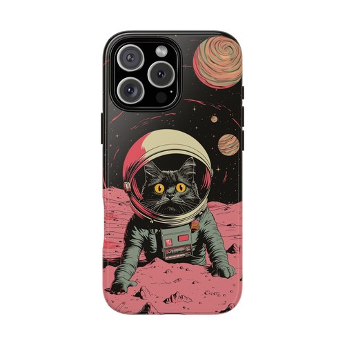Astronaut Cat Space Kitty Retro - Phone Ink Cover Case for iPhone Galaxy Pixel - 第 1/278 張圖片