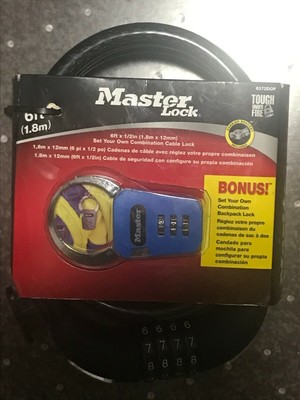 master lock backpack lock lost combination