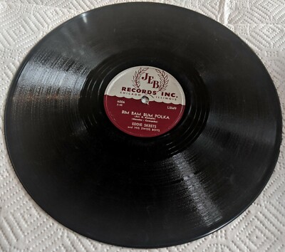 Eddie Skeets 'Bim Bam Bum / Cherry Pickers Polka' 78 RPM Vinyl Jeb Records 1952