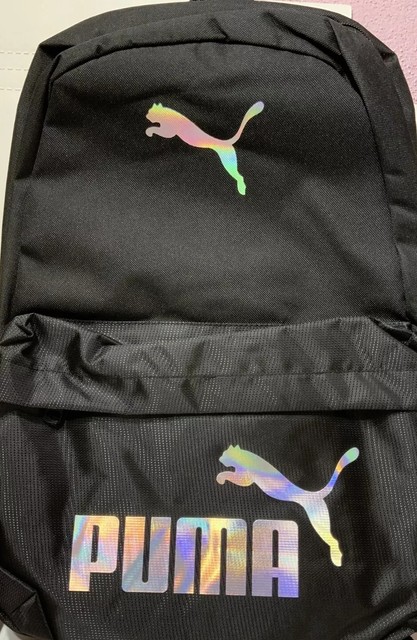 PUMA Laptop Backpack - Black Silver 