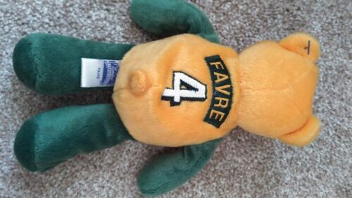 Green Bay Packers Brett Favre Green Gold NFL Plüschbär 1998 Limited Treasures - Bild 2 von 2